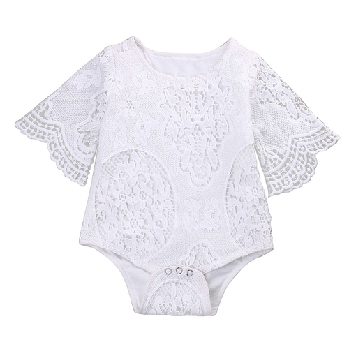 Babies Girl Summer Embroideried Floral  Lace