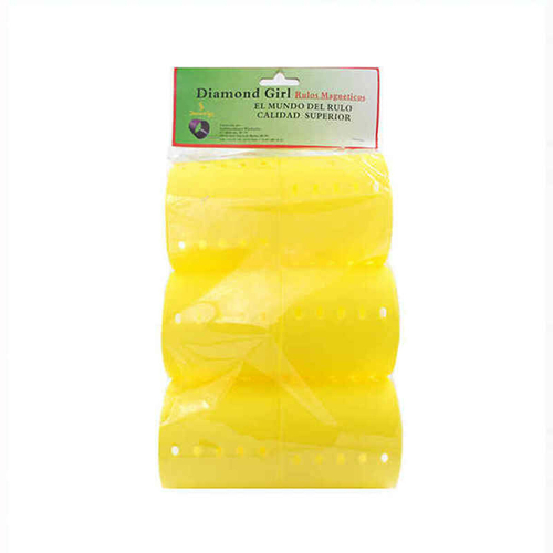 Hair rollers Diamond Girl Sublime  7.4 cm Magnetic (6 pcs)