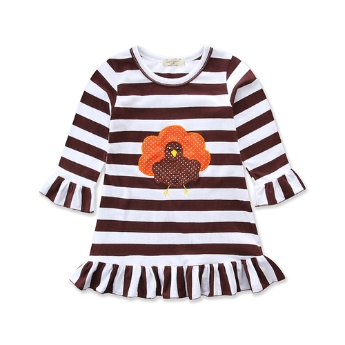 Thanksgiving Day Toddler Kids Baby Girls Autumn