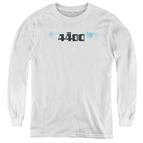 The 4400 Logo - Youth Long Sleeve Tee, White - Extra Large