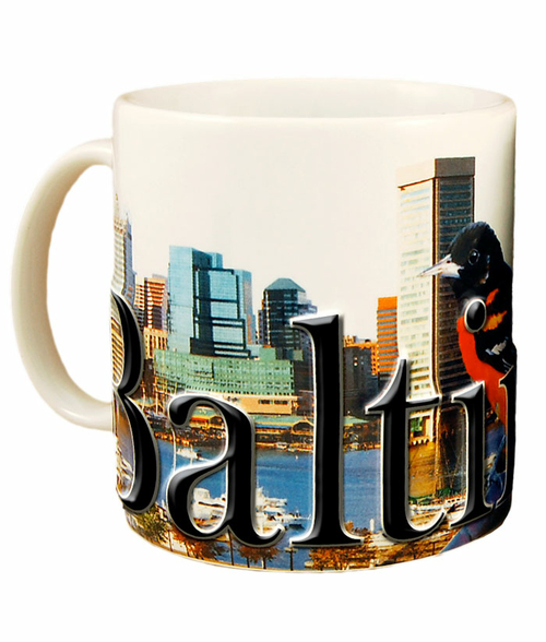Americaware SMBAL01 Baltimore 18 oz Full Color Relief Mug