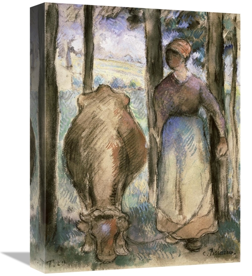 Global Gallery GCS-279435-16-142 16 in. The Cowherd - La Vachere Art P