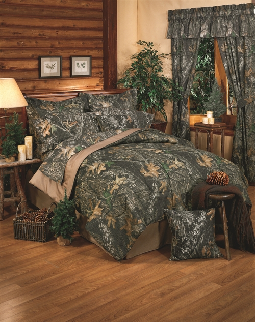 Mossy Oak - New Break Up -  Hunting Camo Forest Rustic Comforter Set