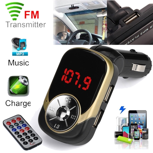 Wireless Car FM Transmitter Wireless Radio Adapter