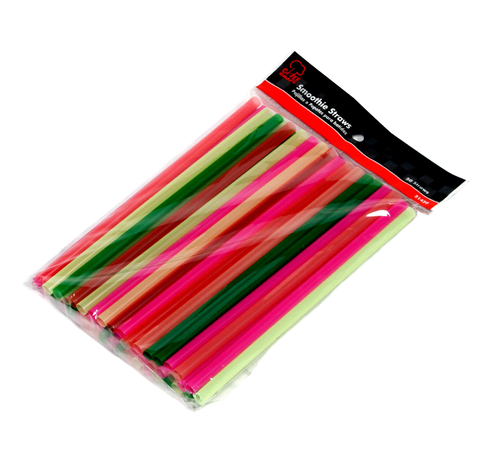 Neon Smoothie Straws