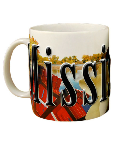 Americaware SMMPI01 Mississippi 18 oz Full Color Relief Mug