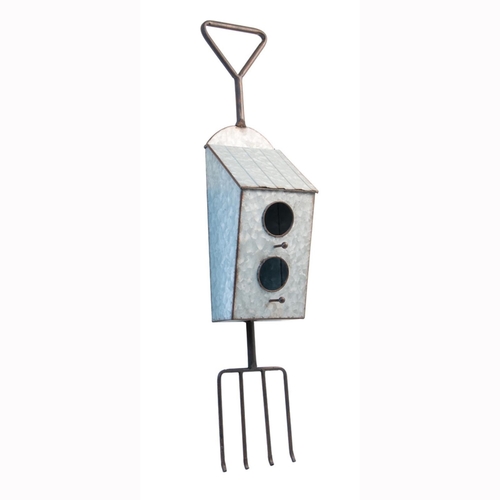 Boston International FUB19050 Pitchfork Metal Birdhouse