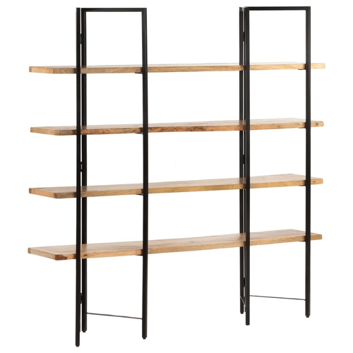 4-Tier Bookcase 63"x13.8"x63" Solid Mango Wood
