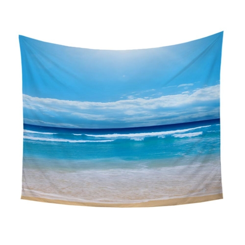 Beach Tapestry Sea Printed Wall Carpet Home