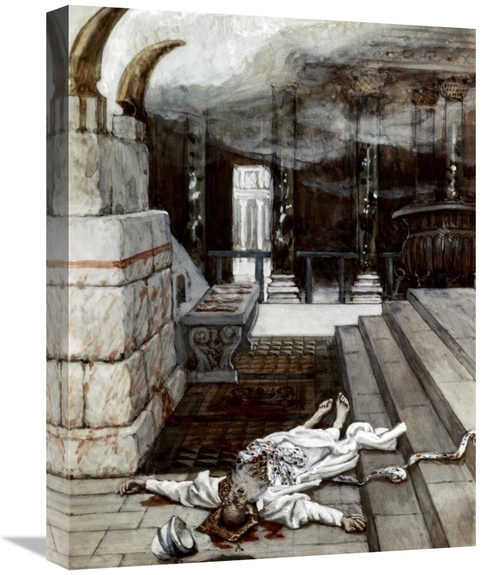 Global Gallery GCS-280563-22-142 22 in. Zacharias Killed Between the T