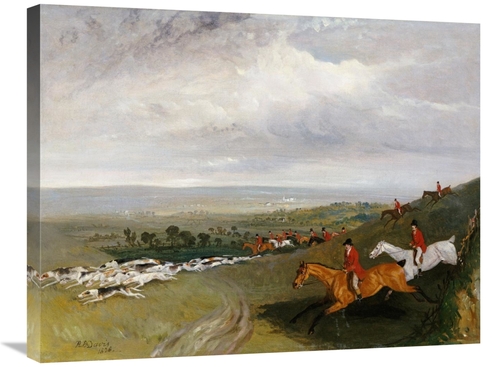 Global Gallery GCS-266155-30-142 30 in. Full Cry Art Print - Robert Ba