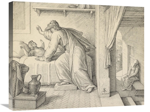 22 x 28 in. Elijah Revives the Son of the Widow of Zarephath Art Print