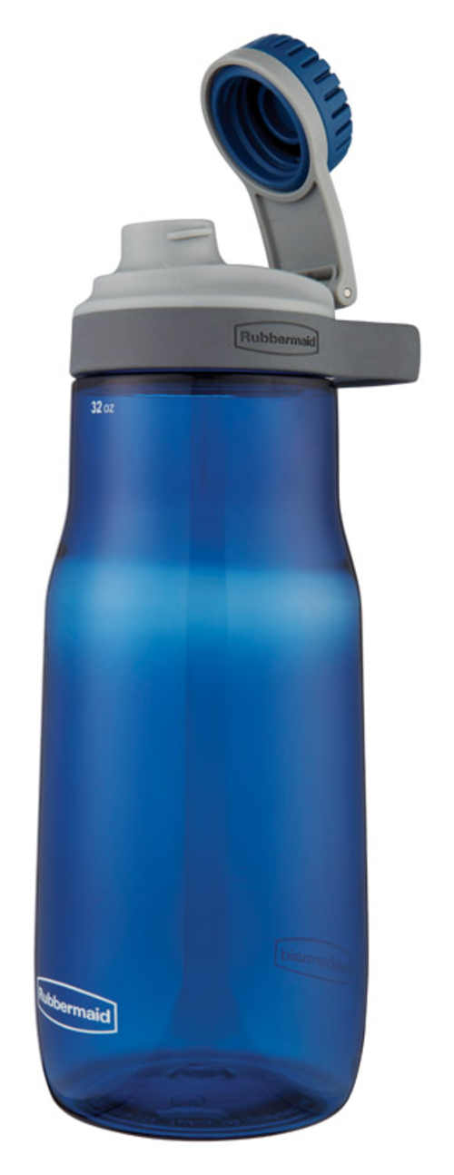 Contigo 6504096 32 oz Nautical Blue Plastic Chug Water Bottle BPA Free