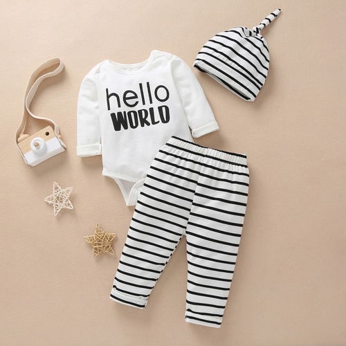 Fashion Letters Print Infant Baby Boy Girl Romper