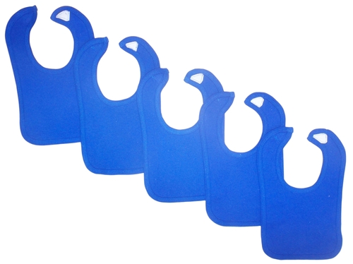 Bambini LS-0170 12.75 x 7.5 in. Baby Bibs, Blue