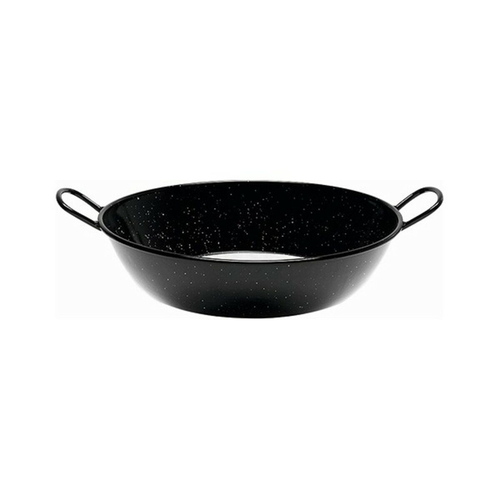 Deep Pan with Handles San Ignacio Q3172 Black Steel Stainless steel