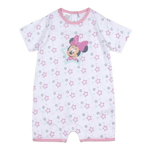 Baby's Short-sleeved Romper Suit Minnie Mouse White