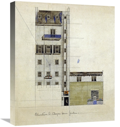 Global Gallery GCS-266806-22-142 22 in. London, Elevation of Propo