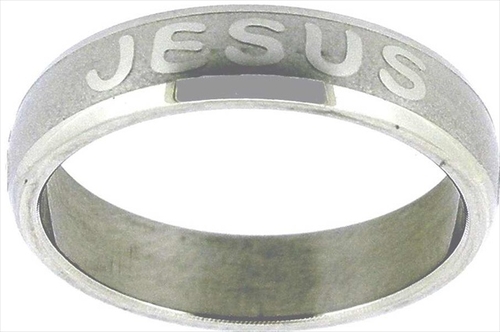 Solid Rock Jewelry 763805 Ring Jesus Stainless Style 338 Size 5