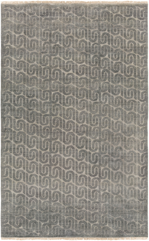 Surya SAO2005-69 Stanton Area Rug - Black, Medium Gray - 6 x 9 ft.