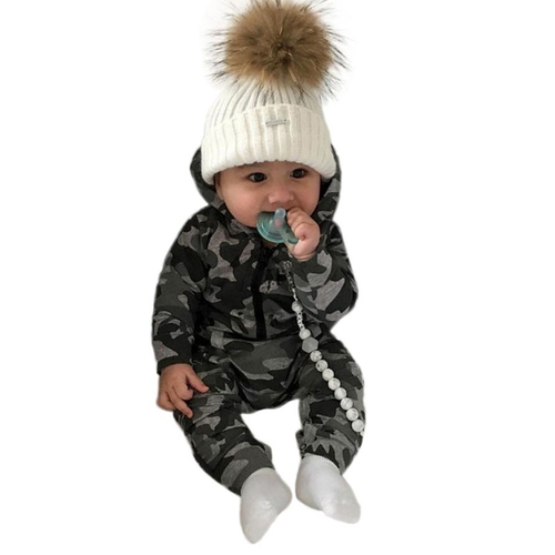 Infant Baby Boys Girls Camouflage Print