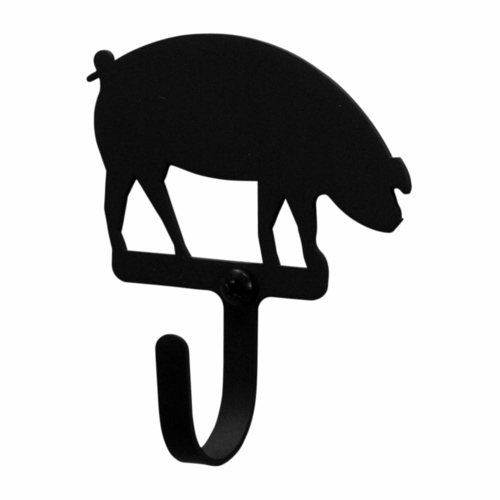 Wrought Iron Pig Wall Hook Decorative Small