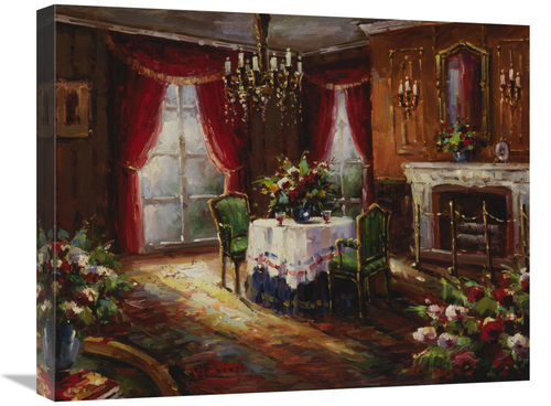 Global Gallery GCS-132577-2024-142 20 x 24 in. Fireside Supper Art Pri