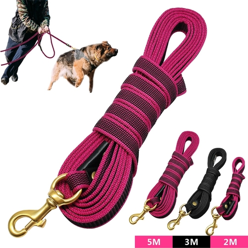 Long Dog Tracking Leash Non Slip Nylon Training