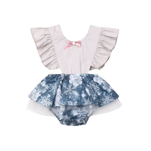 0 24M Newborn Baby Girls Bodysuits Clothes Ruffle