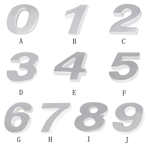 1pc 3D DIY Metallic Sticker Car Emblem Badge Decal