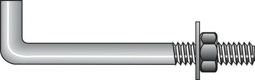 Hillman 260326 0.5 in. x 8 in. Anchor Bolt  25 per Box