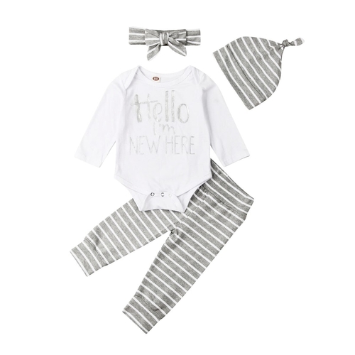 Newborn Baby Girl Boy Clothes Sets Long Sleeve