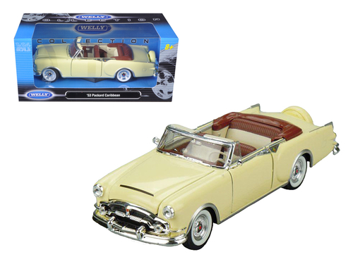 1953 Packard Caribbean Convertible Cream 1/24 Diecast Model Car by