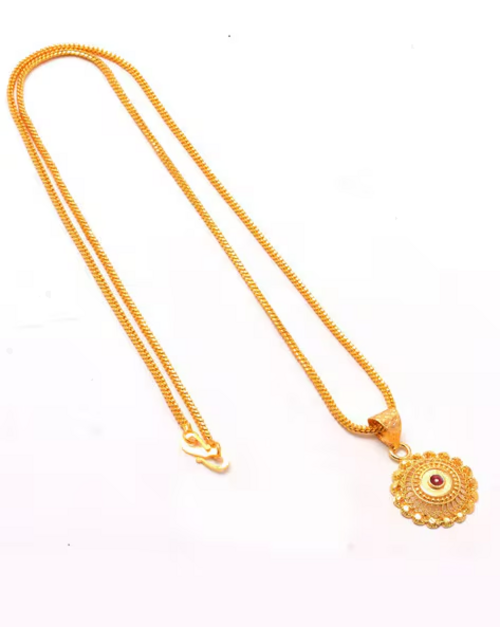 Gold-Plated Pendants with Necklace