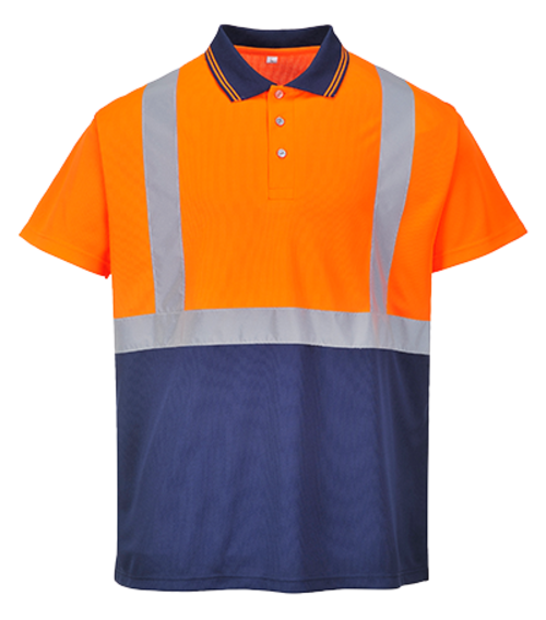 Portwest S479 Large Hi-Visibility 2-Tone Polo Shirt with Collar, O