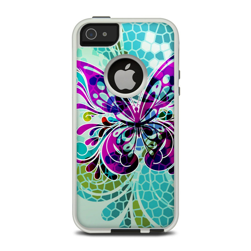 DecalGirl OCI5-BFLYGLASS OtterBox Commuter iPhone 5 Case Skin - Butter