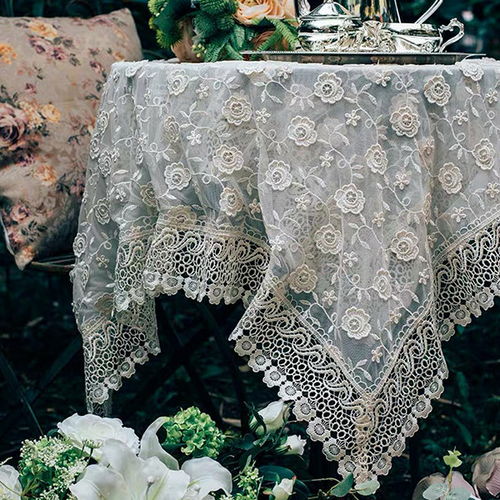 Floral Lace Tablecloth