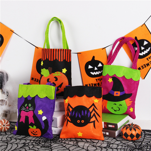 Halloween Non Woven Bags  Candy Gift Bags  Pumpkin