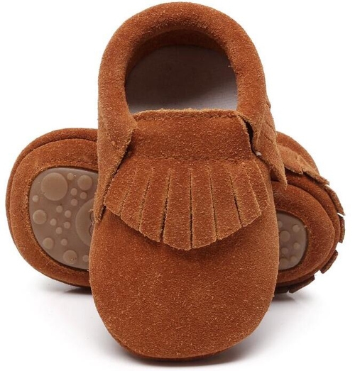 New hot sell genuine suede leather Baby moccasins