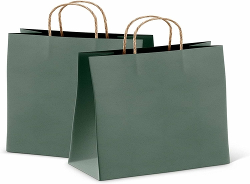 Dark Teal Shopping Bags 16" x 6" x 12", Pack of 200 Dark Teal Gift