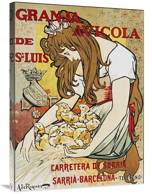 Global Gallery GCS-266179-36-142 36 in. Granja Avicola De San Luis Art