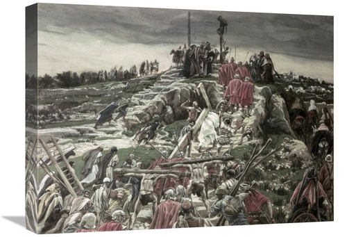 Global Gallery GCS-280470-22-142 22 in. Procession Arriving at Calvary