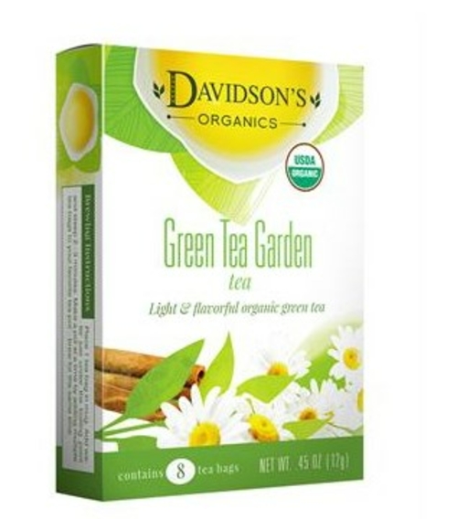 Davidsons Organics 1632 Single Serve Green Tea Garden - 100 Count