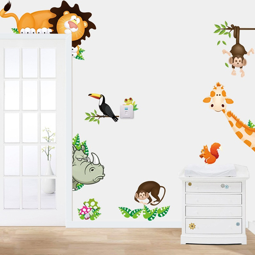 Children 3D Stickers Jungle Animals Kids Gift Kids