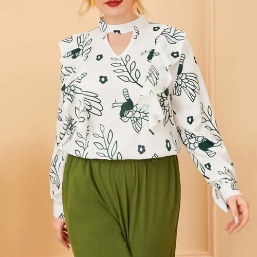 Maternity Chiffon Shirts Plus Size Women Tops and