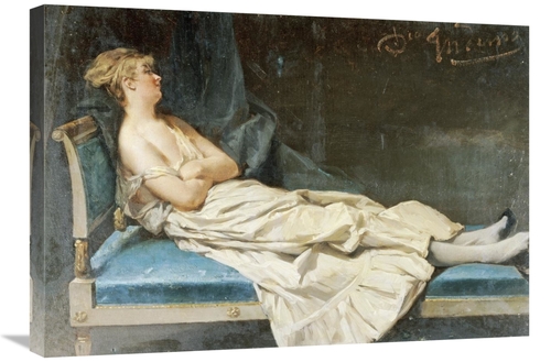 Global Gallery GCS-266616-30-142 30 in. A Lady Reclining on a Chaise L