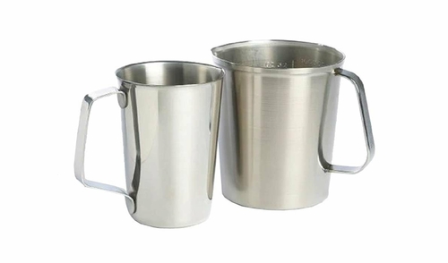 Pack of 12 Stainless Steel Graduated Beakers 32 oz. Measuring Cup with