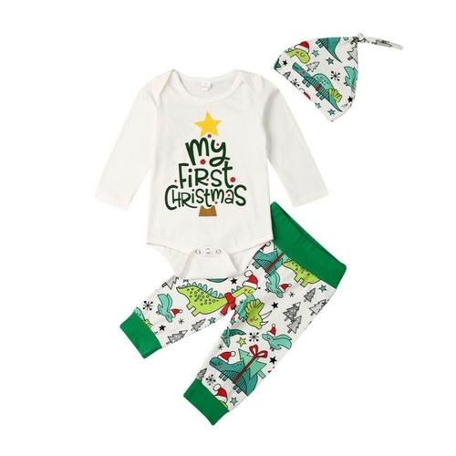 Baby Boy Christmas Clothes Outfit Long Sleeve