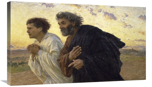 Global Gallery GCS-276937-36-142 36 in. Disciples Peter & John Rushing