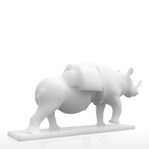 3D Printed Rhino with Drawers For Home Office